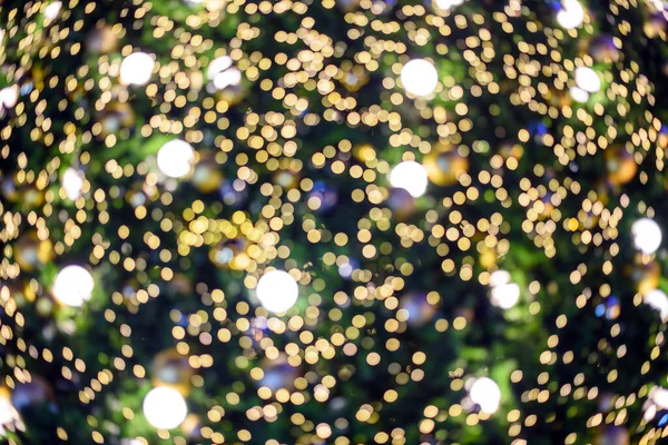 Glitter Christmas Tree Bokeh Light Background — Stock Photo, Image