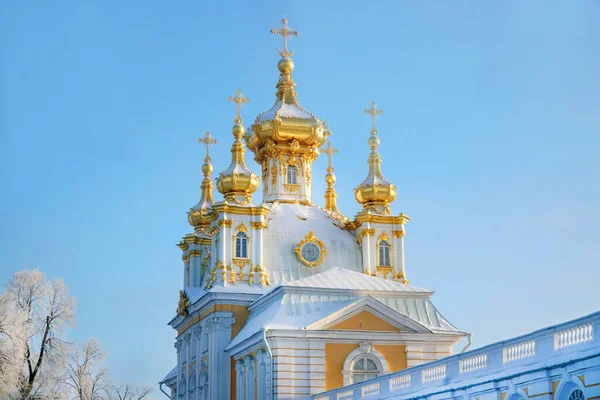 ST. PETERSBURG, RUSIA-01.11.2022: Peterhof en invierno. Gran Palacio. Museo Imagen de stock