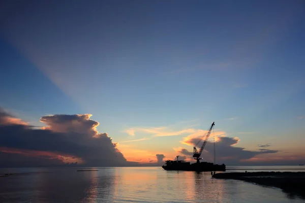 Uppsättning Bilder Naturens Skönhet Vid Soluppgången Morgon Gör Havet Och Royaltyfria Stockfoton