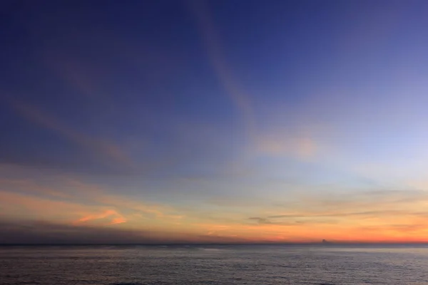 Photographie Lever Soleil Mer Beau Ciel Des Nuages Matin — Photo