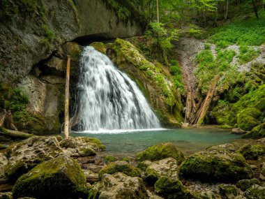 Eventai waterfall in Galbena canyon, Transylvania, Romania, Western Carpathian mountains, Apuseni national park