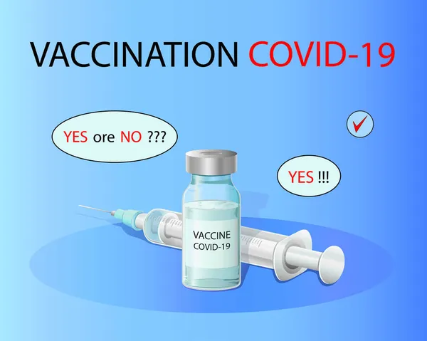 Médecine Santé Vaccination Vaccinations Une Image Avec Une Seringue Flacon — Image vectorielle