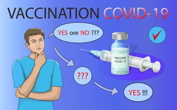Médecine Santé Vaccination Vaccinations Une Photo Une Personne Songeant Faire — Image vectorielle