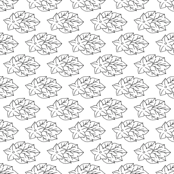 Seamless pattern with hand drawn monochrome black and white pumpkins. — Stock Vector