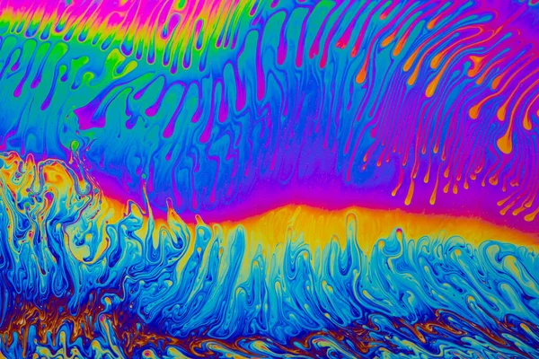 Психоделический Многоцветный Фон Абстрактный Радужные Цвета Шаблоны Фона Фотографический Макроснимок — стоковое фото
