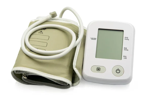 배경에 분리되어 혈압계 모니터 — 스톡 사진