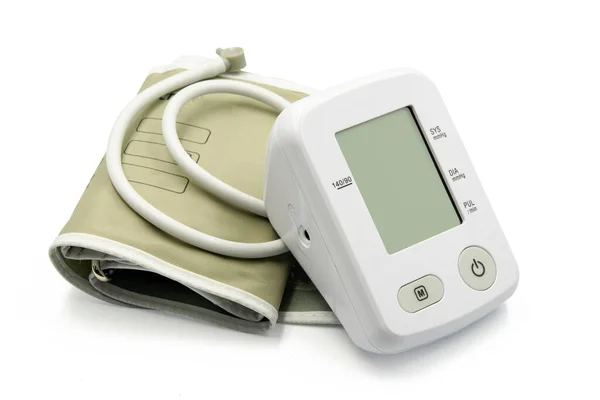 배경에 분리되어 혈압계 모니터 — 스톡 사진