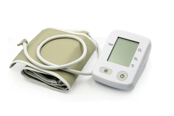 血压计 血压监测器 白色背景隔离 — 图库照片