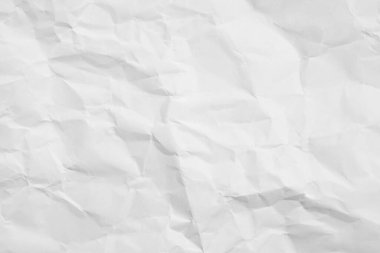 beyaz buruşmuş kağıt doku arkaplanı