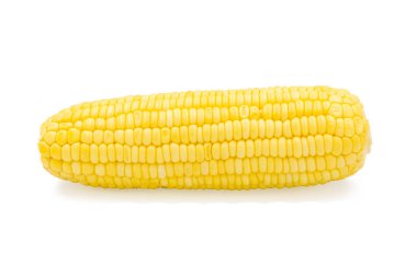 kırpma yolu ile beyaz arkaplanda izole mısır