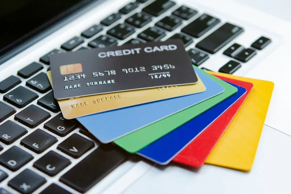 Credit Card Payment Online Payment Online Store Credit Card Online — Stock Photo, Image