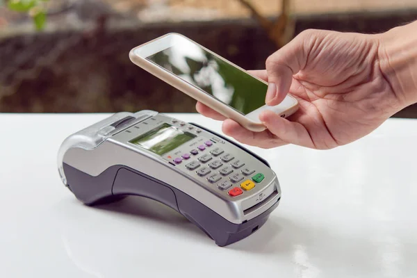 Contactless Payment Smartphone Payment Nfc Technology —  Fotos de Stock