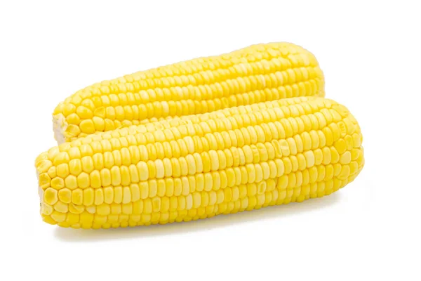 Кукуруза Изолированы Белом Фоне Clipping Path — стоковое фото