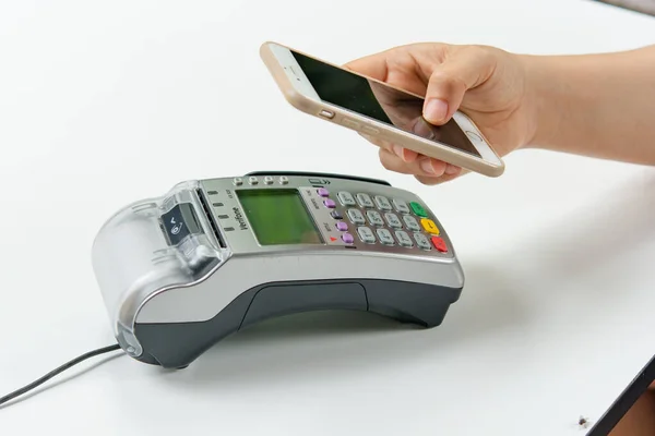 Contactless Payment Smartphone Payment Nfc Technology —  Fotos de Stock