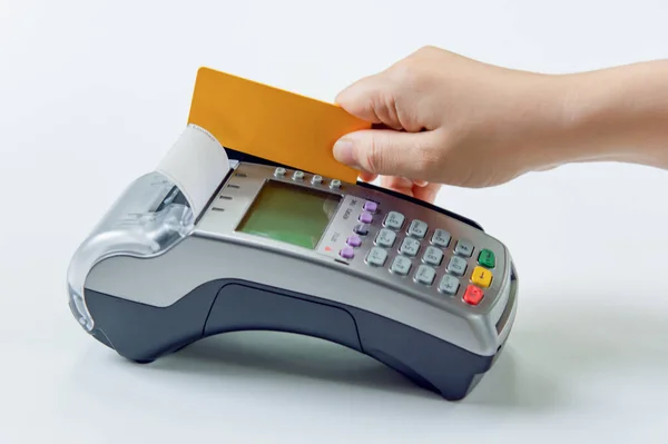 Credit Card Payment Edc Machine Credit Card Terminal —  Fotos de Stock