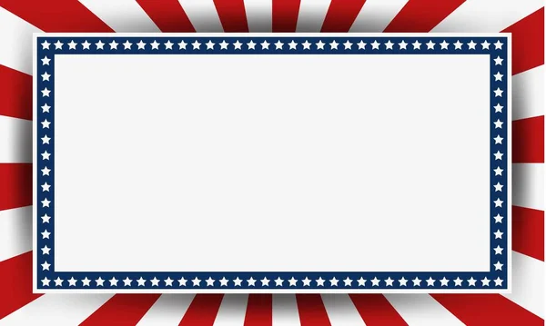 Аннотация American Flag Patriotic Symbols Frame Copy Space Text Background — стоковый вектор