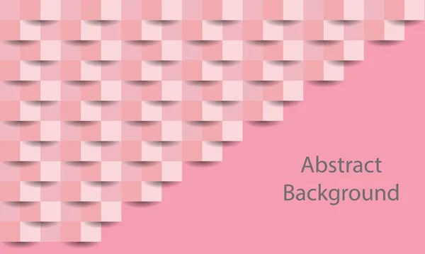 Pink Square Geometric Texture Background Abstract Square Geometric Texture Banner — Stockvektor