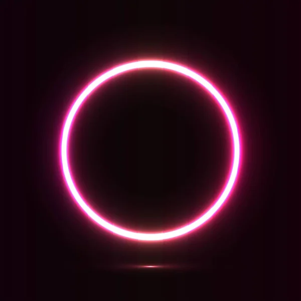 sancak çizer vektörü için neon parlayan daire