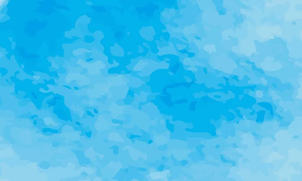 Окрашенные Акварелью Небо Облака Акварельный Фон Векторная Иллюстрация — стоковый вектор