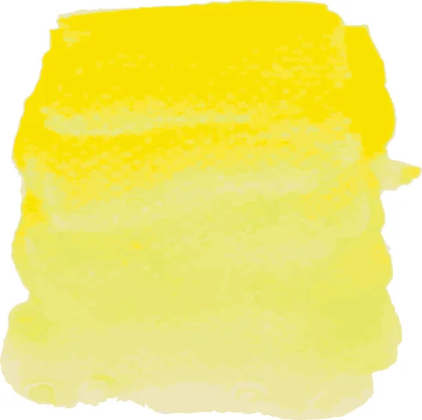 Yellow Painted Background White Paper Abstract Watercolor Hand Drawn Paper — Stock vektor