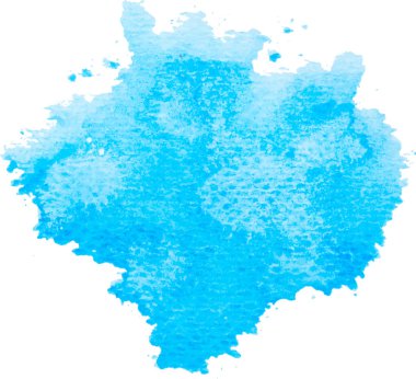 Mavi renkli vektör el, suluboya sıvı leke çizmiş. Soyut su lekeleri karalama damlası resimleme duvar kağıdını lekeler