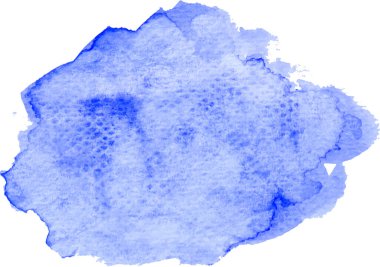 Mavi renkli vektör el, suluboya sıvı leke çizmiş. Soyut su lekeleri karalama damlası resimleme duvar kağıdını lekeler