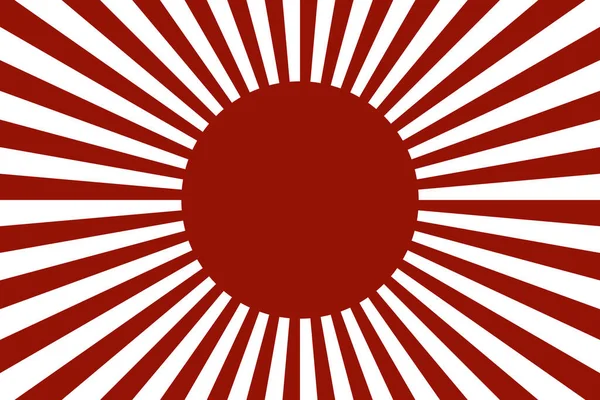 Japonské Slunce Červené Pozadí — Stockový vektor