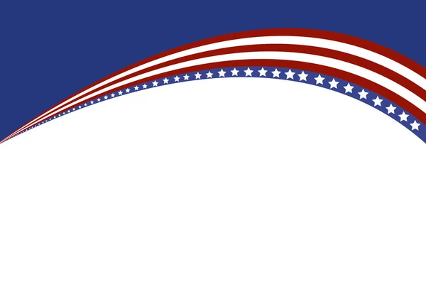 Usa Bandera Americana Antecedentes Patrióticos Para Día Independencia Memorial — Vector de stock