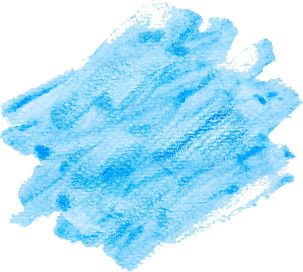 Blue Color Vector Hand Drawn Watercolor Liquid Stain Abstract Aqua — Stock vektor