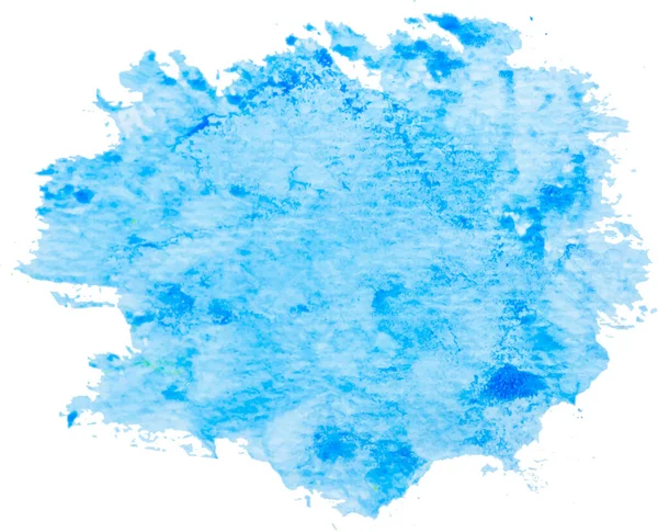 Color Azul Vector Dibujado Mano Acuarela Mancha Líquida Resumen Aqua — Archivo Imágenes Vectoriales