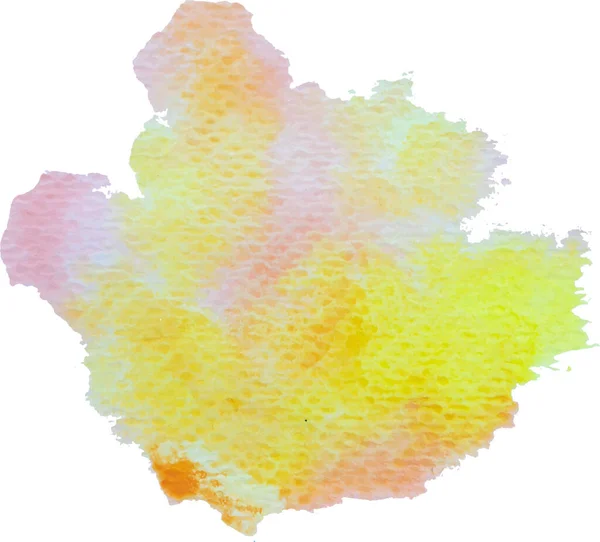 Abstract Geïsoleerde Kleurrijke Vector Aquarel Plons Grunge Element Voor Papier — Stockvector