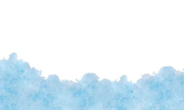 Синий Раскрашенный Абстрактный Фон Кисть Мазком — стоковый вектор