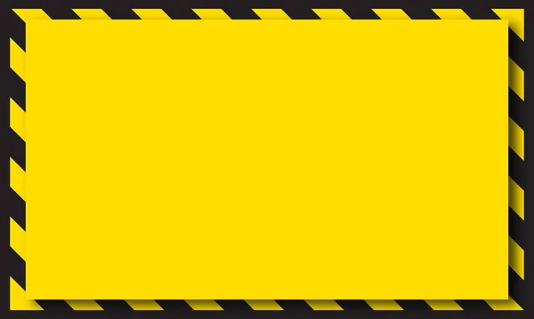 Black Yellow Warning Line Striped Rectangular Background Yellow Black Stripes — Vector de stock