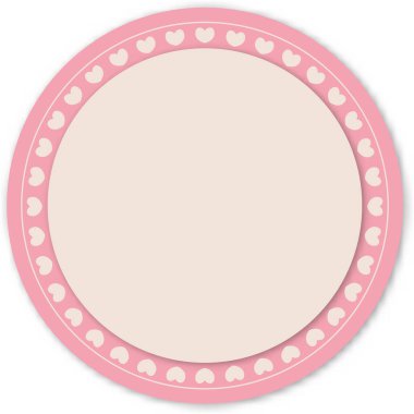 pink Frame in Vintage  Vector Illustration. EPS1
