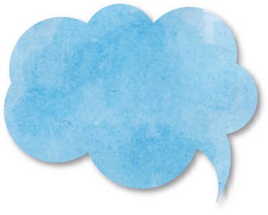 watercolor cloud isolated on white. Watercolor cloud illustration