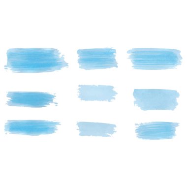 Suluboya lekesi. Beyaz arka planda lekeler var. Fırça darbeleriyle suluboya dokusu.