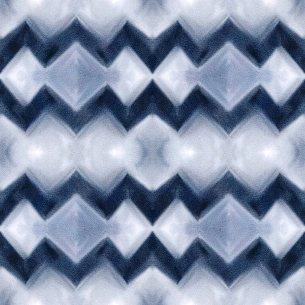 Naadloos Patroon Met Aquarel Shibori Textuur Indigo Kleuren Met Hand — Stockfoto