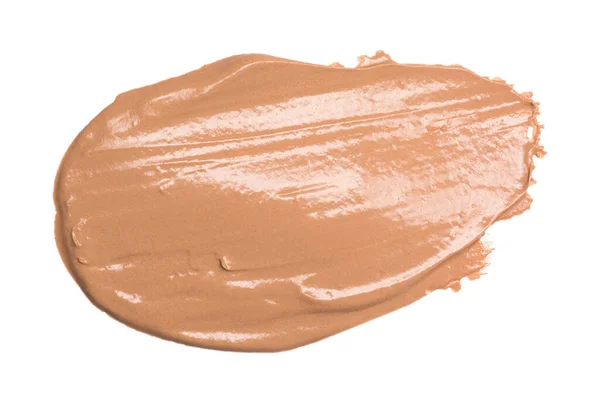 Foundation Face Isolated White Smear Tonal Cream — Stock Photo, Image