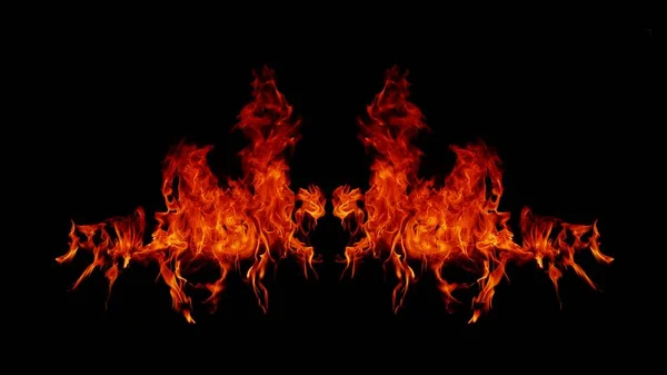 Flame Flame Texture Strange Shape Fire Background Flame Meat 스토브나 — 스톡 사진