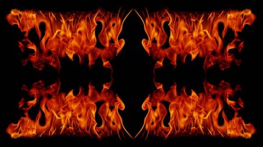 Tuhaf şekilli Ateş Arkaplanı için Alev dokusu sobadan ya da pişirmekten yanmış alevli et. Afişler veya reklamlar için uygun soyut siyah arkaplan hissi.