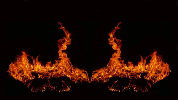 Flame Flame Texture Strange Shape Fire Background Flame Meat Burned — Stock Photo, Image