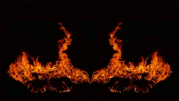 Flame Flame Texture Strange Shape Fire Background Carne Llama Que — Foto de Stock