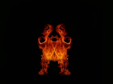 Tuhaf şekilli Ateş Arkaplanı için Alev dokusu sobadan ya da pişirmekten yanmış alevli et. Afişler veya reklamlar için uygun soyut siyah arkaplan hissi.