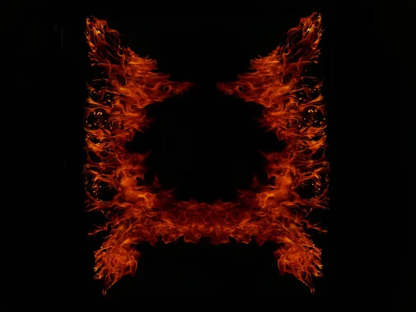 Fame Flame Flame Texture Strange Shape Fire Tło Mięso Płomień — Zdjęcie stockowe