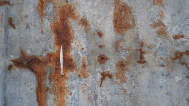 İç ve endüstriyel yapı tasarımı için paslı eski metal dokusu arka planı.