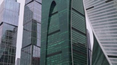 MOSCOW, RUSSIA - MAYIS, 28, 2021: Moskova City iş bölgesi, finans merkezi.
