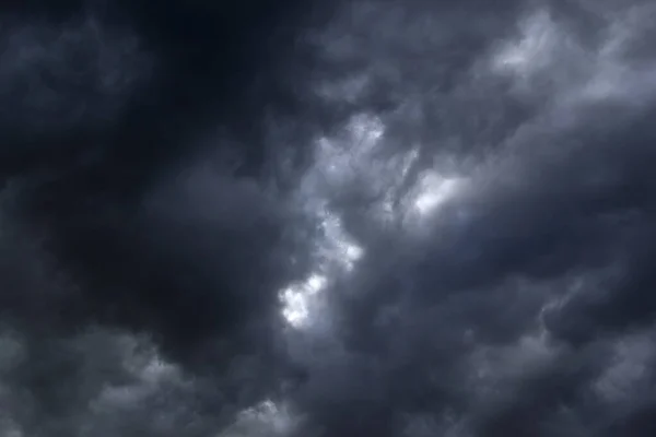 Beau Ciel Orageux Avec Nuages Apocalypse Storm Nuages Qui Accumulent — Photo
