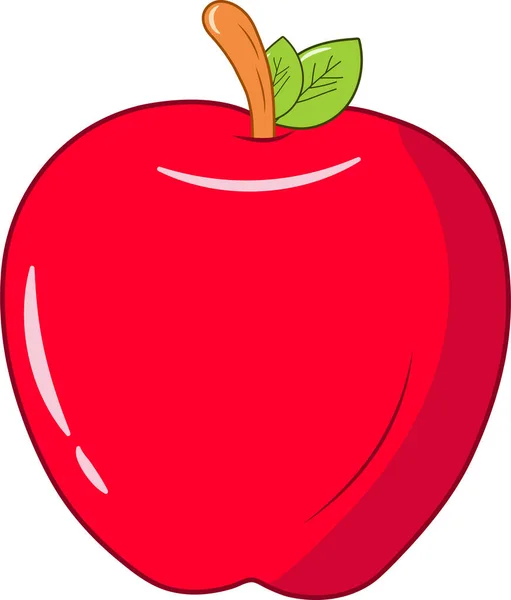 Apple Clip Art Vector Ilustração — Vetor de Stock