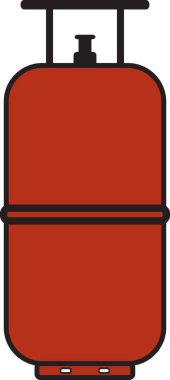 Liquefied Petroleum Gas LPG Cylinder Vector Illustration Graphic