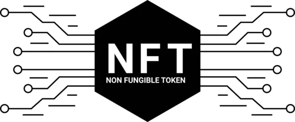 Non Fungible Tokens NFT Vector Graphic